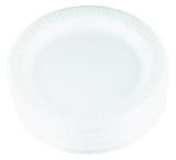 Dart 9PWQR 9 in White Laminated Foam Plate (Case of 500)