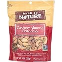 Back To Nature Trail MIx, Cashew Almond & Pistachio, 9 Ounce (Pack of 3)
