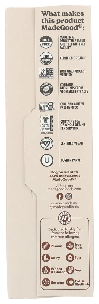 MadeGood Chocolate Chip Granola Bars, 12 Healthy Snack Bars, 0.85 oz Each