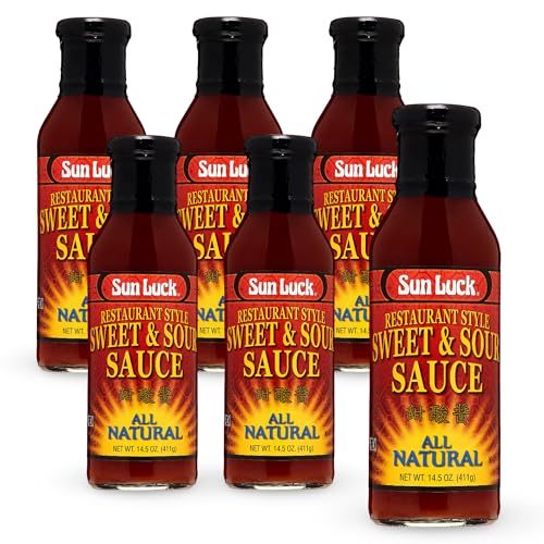 Sun Luck Sauce, Sweet and Sour, 14.5 Ounce (Pack of 6)