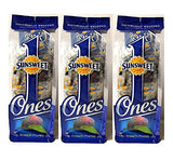 Sunsweet Ones Individually Wrapped Pitted Prunes Bundle - 3 Packages (each package is 6 ounces) and Prune Recipe E-Book (Downloadable)