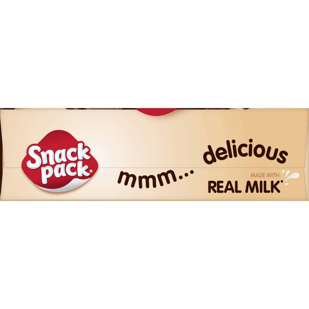Snack Pack Chocolate Fudge & Milk Chocolate Swirl Pudding Cups, 3.25 Oz., 12 Count (Pack of 2)