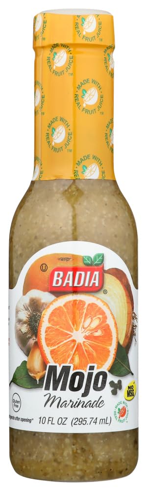 Badia Spices Mojo Marinade, 10 oz - Garlic Citrus Marinade for Chicken, Pork, Seafood & Grilling