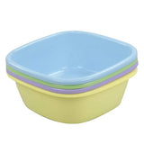 Waikhomes 8 Quart Plastic Dishes Basin, Small Dish Bin, 4 Packs Colored Dish Washing Basin