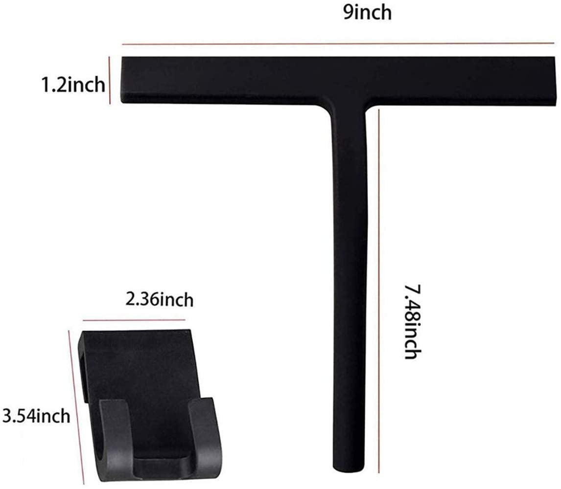 Silicone Shower Squeegee with Hook Non Slip Grip Household Squeegee Window Squeegee Glass Squeegee Glass Cleaner Window Cleaner All-Purpose Squeegee
