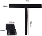 Silicone Shower Squeegee with Hook Non Slip Grip Household Squeegee Window Squeegee Glass Squeegee Glass Cleaner Window Cleaner All-Purpose Squeegee