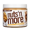Nuts ‘N More Toffee Crunch Peanut Butter Spread - High Protein, Low Carb, Low Sugar, Gluten Free, Non-GMO, All-Natural Nut Butter Snack (15oz Jar)