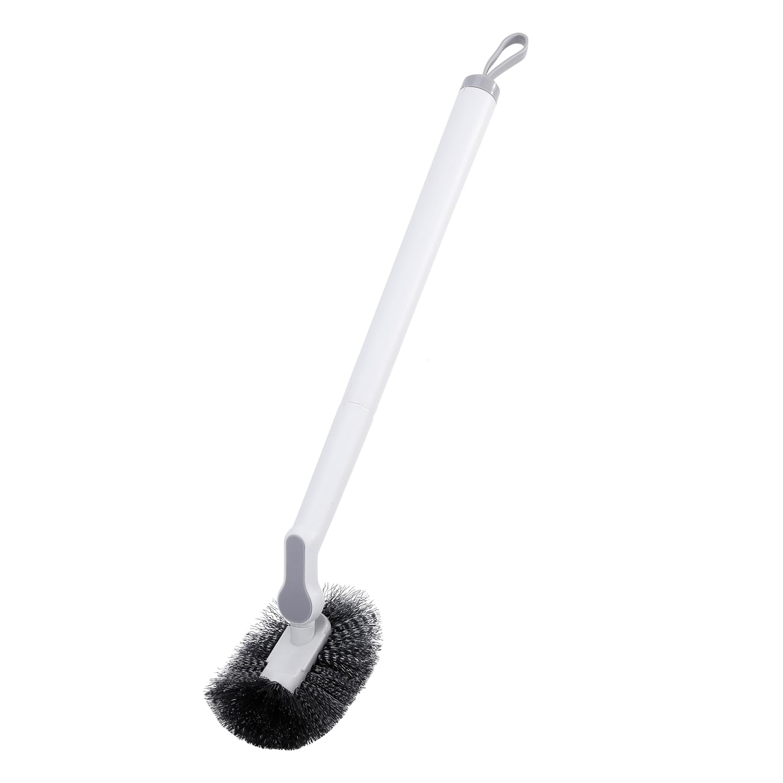 GENERIC Long Handle Toilet Brush Portable Bathroom Cleaning Brush,Assembled,Wall Mounted,No Dead Angle Cleaning,Household Cleaning(Gray)