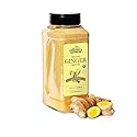 HQOExpress Organic Ground Ginger - Non GMO, Kosher, USDA Certified Organic Ginger Powder - Hot and Spicy Aromatic Seasoning for Baking, Rubs