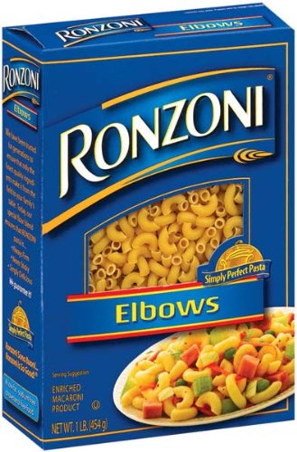 Ronzoni Elbows Pasta 16 oz (Pack of 20)
