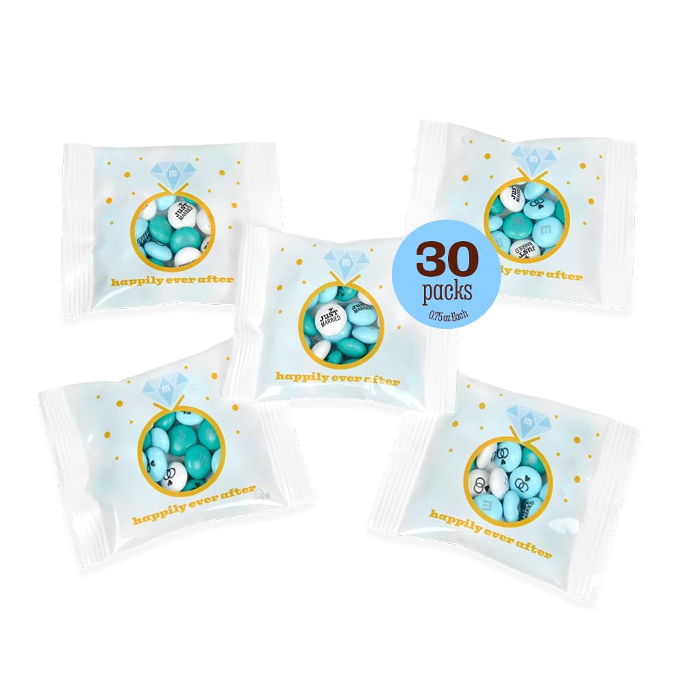 M&M'S Wedding Ring Milk Chocolate Party Favors, 30-Count Individual Packs