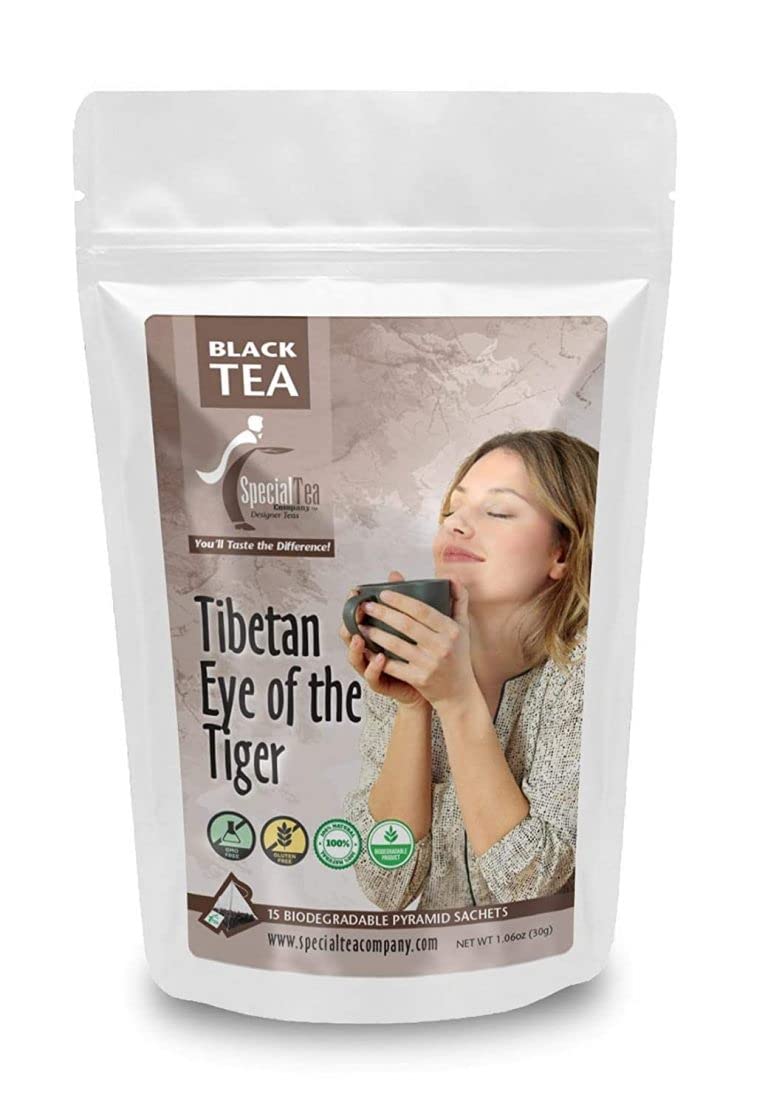 Tibetan Eye of the Tiger Black Tea Pyramid 15 Sachets