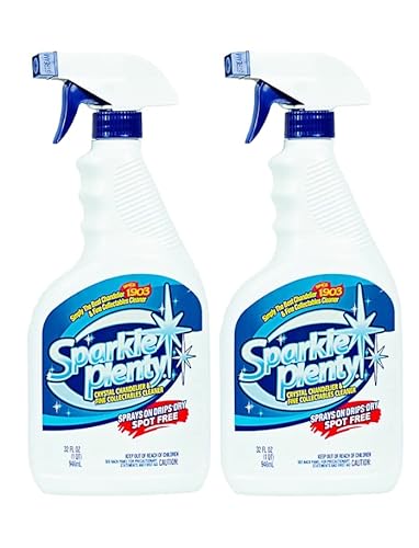 Sparkle Plenty Chandelier Cleaner Drip Dry Spray No Wipe - Dust Remover & Streak Free Glass Cleaner Spray for Crystal Chandelier & Window Screen