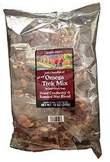 Trader Joes Omega Trek Mix (just a handful) - 10 Individual 1.2 oz Bags Brown, Tan, Dark Red, Clear