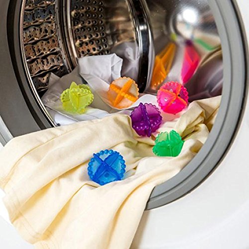4Pcs Reusable Dryer Laundry Balls Anti Clothes Winding Tumble Laundry Washing Soften Fabric Cleaning Balls Washing Machine Hair Ball,Saving Drying