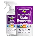 Truly Free Laundry Stain Remover Spray for Clothes - Removes Tough, Dried-In Stains on Whites & Colors -Natural Ingredients - Gentle Yet Powerful