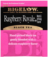 Bigelow Raspberry Royale Tea Bags 28-Count Boxes (Pack of 6) Black Tea Bags All Natural Gluten Free Rich in Antioxidants
