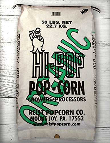 HI-POP Organic Yellow Butterfly Popcorn - Bulk 50lb Bag
