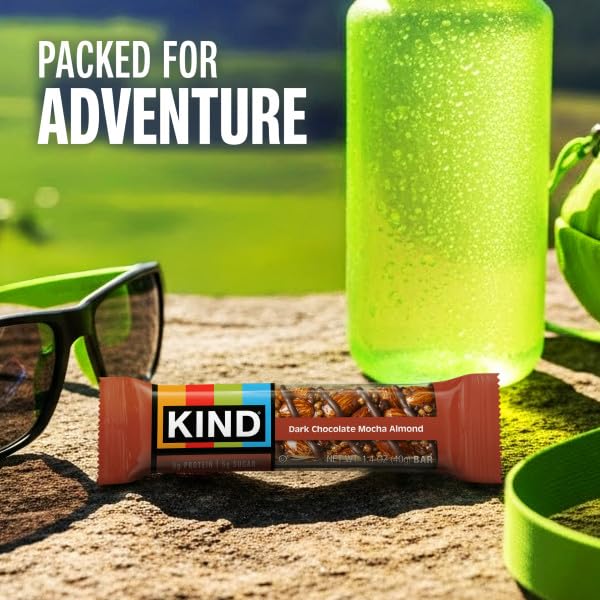 KIND Nuts and Spices Bar, Dark Chocolate Mocha Almond, 1. 4 oz Bar, 12/Box