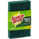 Heavy-Duty Scour Pad, 3.8w x 6"L, Green, 3/Pack
