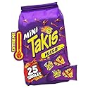 Takis Fuego Mini 25 pc / 1.23 oz Bite Size Multipack, Hot Chili Pepper & Lime Flavored Extreme Spicy Rolled Tortilla Chips