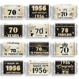 Hokinaa 70th Birthday Party Decorations - 100 Pcs Happy Back in 1956 Decor
