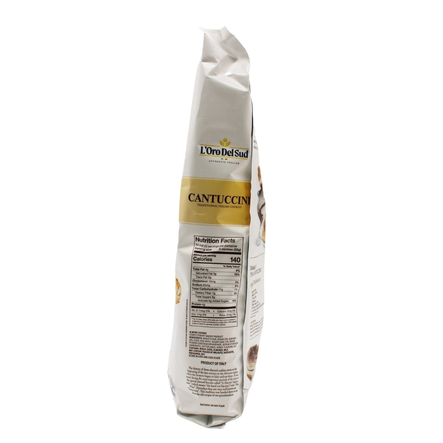 L'Oro del Sud, Traditional Almond Biscotti, Cantuccini d'Abruzzo, 800 G, 7 oz,