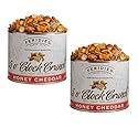 FERIDIES 5 O'Clock Crunch Honey Cheddar Snack Mix- Value 2 Pack - 28oz Vacuum Sealed Tins