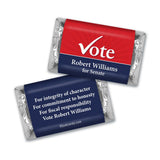 1,000 Pack Personalized Patriotic Assorted Individually Wrapped Hershey's Miniatures For Custom Event Gifts, Giveaways & More - Election Campaigns
