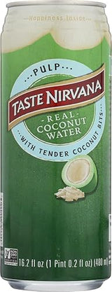 Taste Nirvana Real Coconut Water With Pulp, 16.2-oz. (Count of 12) Sold By HERO24HOUR Thank You