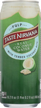 Taste Nirvana Real Coconut Water With Pulp, 16.2-oz. (Count of 12) Sold By HERO24HOUR Thank You