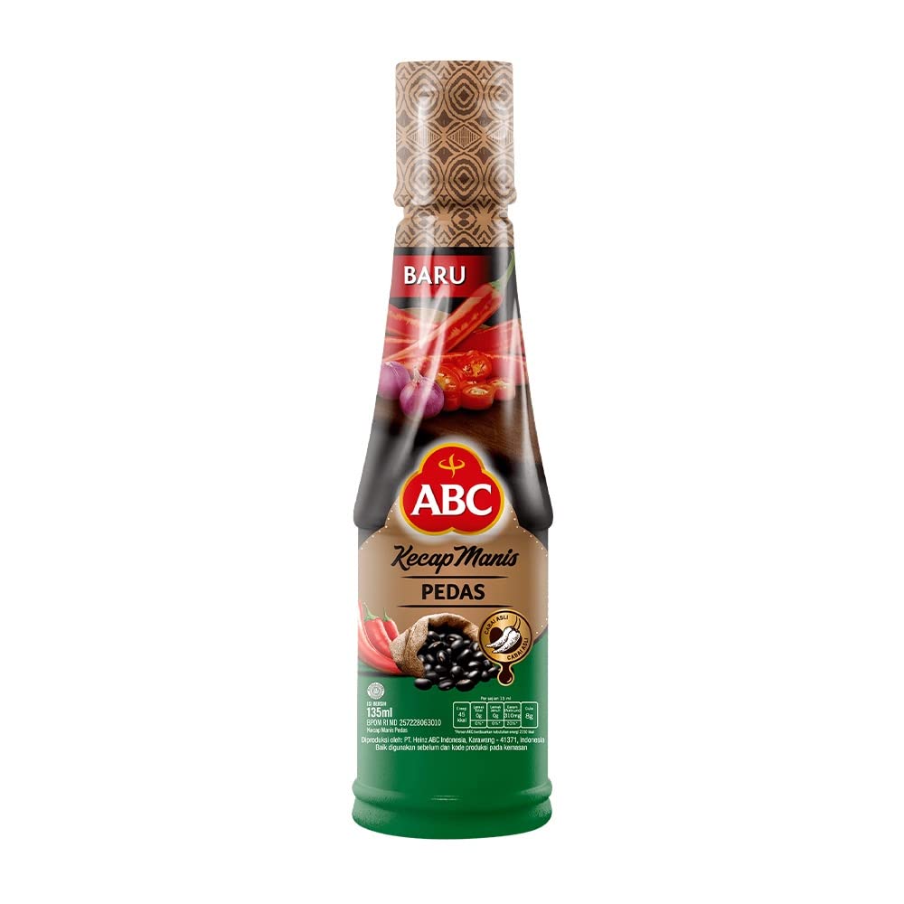 ABC Kecap Pedas (Hot Soy Sauce), 135 Ml (Pack of 1)
