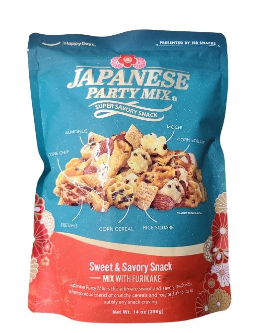 180 SNACKS Japanese Party Mix | Super Savory Snack | Net Wt. 14 Oz | pack of 1