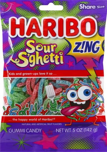 Haribo Gummies - Sour Spaghetti - 5 oz