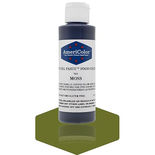 Americolor Soft Gel Paste Food Color, Moss, 4.5 Ounce Bottle