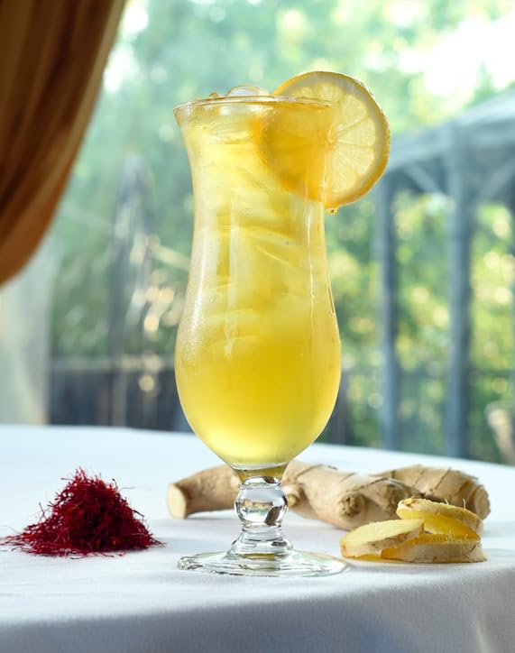Organic Saffron Organic Ginger Herbal Tea - for better health and wellness (Pack of 1, Saffron Ginger)