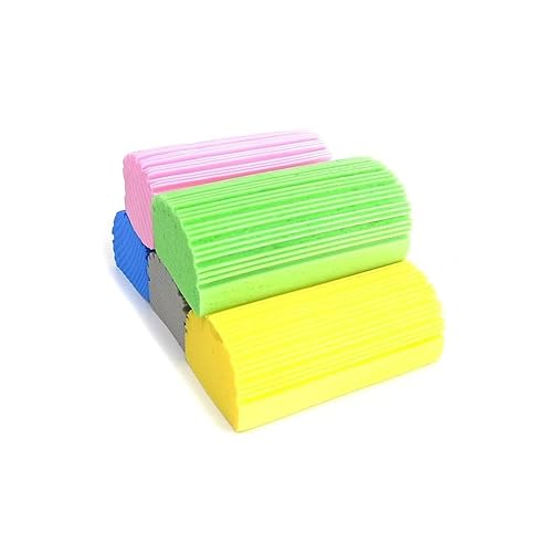 4 Pack Damp Dusting Sponge Duster, Dust Cleaning Sponge, Reusable Household Cleaning Sponge Tool for Blinds, floorboards, Fan Blades, Vents, Glass