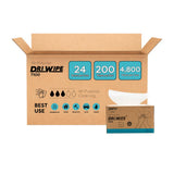 Dri-Wipe™ T100 All-Purpose Center-Pull Wipes - 24 Boxes of 200 (4,800 Total) - Disposable Cleaning Wipes, a Smarter Alternative to Paper Towels