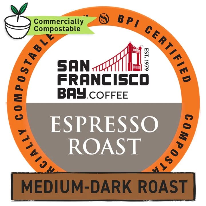 Espresso Roast Coffee | SF Bay Onecup Single Serve Coffee Pods (72 Count)
