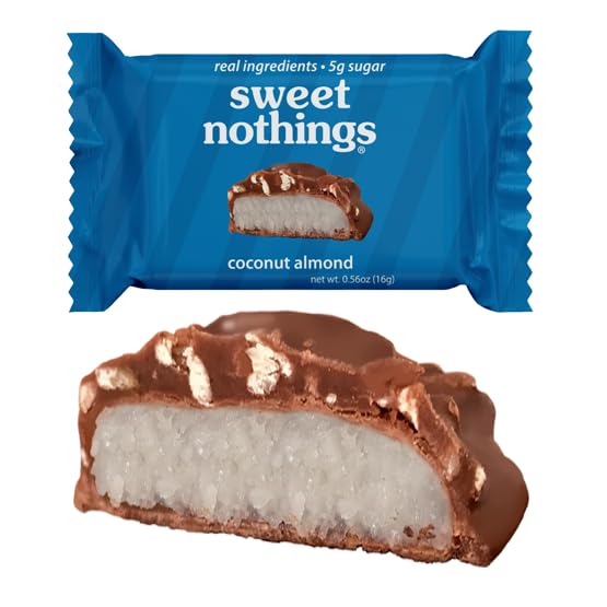 Sweet Nothings Coconut Almond Bars | 5g Sugar | Certified Gluten Free, Fairtrade, Non-GMO | No Sugar Alcohols | No Soy | 4.5oz (Pack of 1)