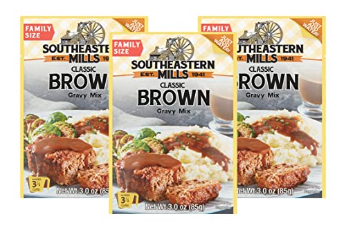 Southeastern Mills Classic Brown Gravy Mix, 3 Ounce (3 Ounce (Pack of 3))