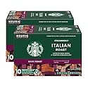 Starbucks Coffee K-Cup Pods, Italian Roast Coffee, Dark Roast, 100% Ground Arabica Coffee, Keurig Genuine K-Cup Pods, 10 CT K-Cups Per Box (Pack of 2