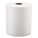 Windsoft 1190 Paper Towel Roll, 1-Ply Hardwound, 8" Width x 600' Length, White (Pack of 12)