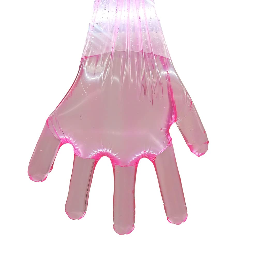 BUBQD 50PCS Veterinary Artificial Insemination Gloves Long Rectal Breeder Sleeve Disposable Gloves 34 Inch Calving Field Dressing Shoulder