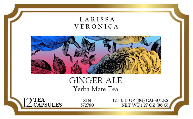 Ginger Ale Yerba Mate Tea (Single Serve K-Cup Pods) (12 pods, ZIN: 572790) - 3 Pack