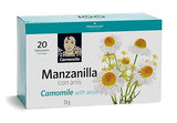 Carmencita. Chamomile with Anise infusion (20 teabags). 26g (0.92oz). Pack of 2.