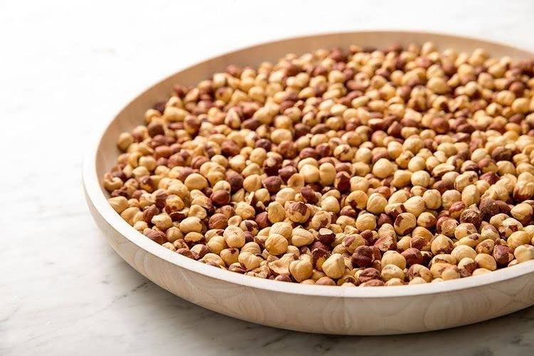 1 LB | Holmquist Hazelnuts Dry Roasted Hazelnuts | Sea Salt | Skins Mostly Removed | HEART HEALTHY | NON-GMO, GLUTEN FREE, KOSHER, RESEALABLE