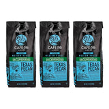 Cafe Ole - Texas Pecan Decaffeinated Coffee - Ground Decaf - 12 oz. (3 Pack)