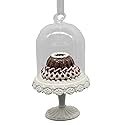 December Diamonds Gingerbread Sweet Shoppe Chocolate Gingerbread Cake in Cloche Ornament - Scrumptious Holiday Ornament