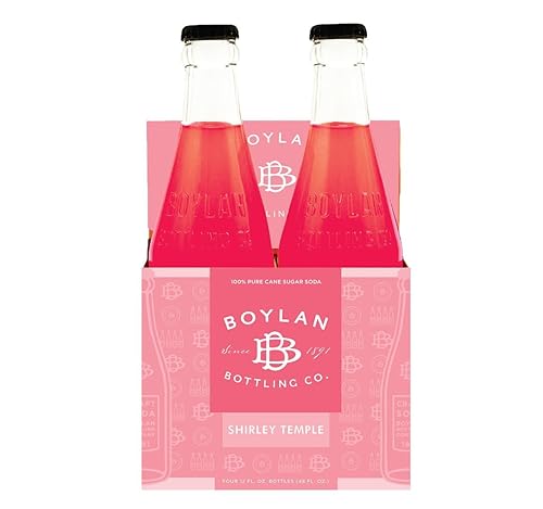 AmishTastes Boylan 12 Oz. Glass Bottle Shirley Temple Soda (Pack of 4)